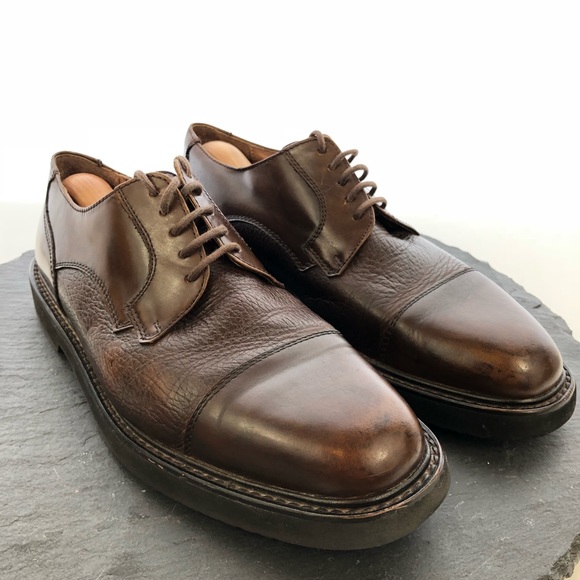 Florsheim brown leather cap toe oxfords size 8M - Picture 7 of 8